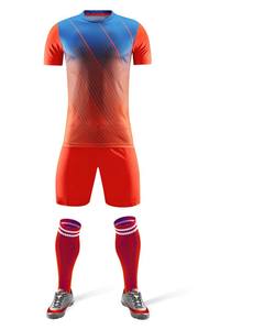 พลัสขนาดระบายอากาศ100% โพลีเอสเตอร์ผ้าฟุตบอลเครื่องแบบคุณภาพดีเครื่องแบบสำหรับผู้ชาย - Product Image 3