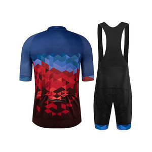 Conception de chemise de sport de cyclisme pour hommes Vêtements de sport personnalisés 100% Polyester Uniforme de cyclisme Ensembles d'uniformes de cyclisme personnalisés - Product Image 4