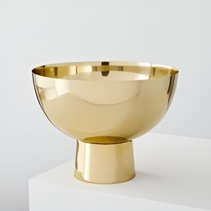 Cuenco decorativo de metal de latón hecho a mano para servir comida deliciosa y postre Royal Look Cuenco para servir - Product Image 2