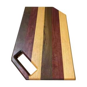 Recién llegado, bloques de corte de madera de acacia personalizados, tablas de cortar de queso multicolor, herramientas de cocina - Product Image 3