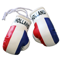 Mini gants de boxe promotionnels de miroir de voiture de qualité supérieure au design personnalisé en gros Mini gants drapeau de tous les pays Mini gants