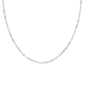 Cadenas de Plata de Ley 925 de Primera Calidad para Hombres y Niños, Chapadas en Oro de 18K y Rodio, Estilo Figaro, Estilo Religioso, con Perla como Piedra Principal - Product Image 1