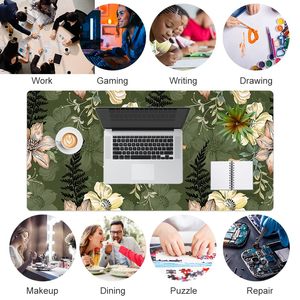 Grand tapis de souris de jeu en cuir PVC unilatéral, tapis ergonomique en cuir de chamois, tapis de bureau de jeu confortable pour le bureau et la maison - Product Image 6