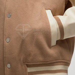 Veste de baseball pour hommes, hiver 2025, broderie de lettres sur le devant, vêtements d'extérieur personnalisables, veste de baseball pour adultes - Product Image 6