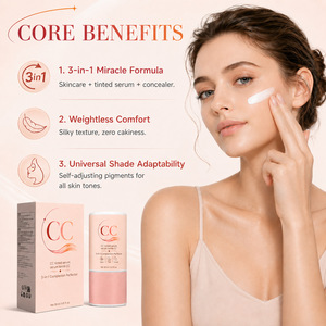 Suero con Color CC 3 en 1, Perfeccionador de la Tez, 30 ml, Suero Facial Hidratante con Ácido Hialurónico para Mujeres - Product Image 3