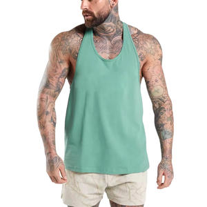 Ropa deportiva de verano de alta calidad para hombre, camiseta sin mangas informal para gimnasio con cuello cuadrado, Estilo Chaleco ligero - Product Image 4