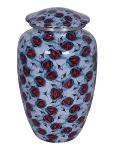 Urna Funeraria de Metal Estilo Americano de Nuevo Diseño, Suministros Funerarios de Aluminio para Cenizas Humanas - Product Image 1