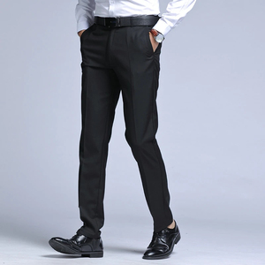 <b>Men</b> Business Loose Suit Pants Formal Office Formal Wear Suit Long <b>Trousers</b> <b>Stretch</b> Straight Bridegroom Solid Color Casual Pants - Product Image 2