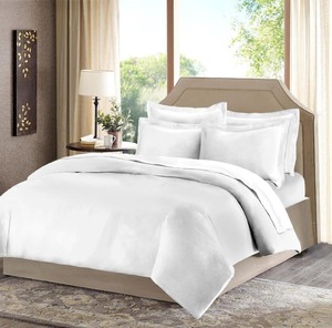 ชุดผ้าปูเตียงสีขาวล้วนสำหรับโรงแรมโรงพยาบาลเกสต์เฮาส์ - Product Image 1
