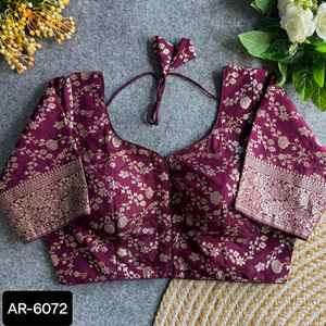 Nuevo diseñador indio étnico desgaste fiesta desgaste Barbari seda Saree con pesado Zarkar diamante piedra trabajo blusa piezas precio bajo - Product Image 2