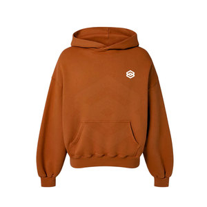 2025 nueva llegada sudaderas con capucha de gran tamaño de invierno informales de alta calidad para hombres con estampado Digital patrón sólido suministro ODM cuello con capucha - Product Image 1