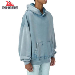 Nouveau sweat à capuche en molleton surdimensionné à lavage liquide unisexe, qualité lourde pour l'hiver, streetwear à prix raisonnable d'un bon vendeur - Product Image 2