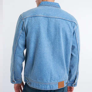 Chaquetas Vaqueras para Hombre al por Mayor OEM, Nueva Colección 2026, Chaqueta Vaquera de Moda para Hombre, Chaquetas Vaqueras Azules Más Vendidas, Camisa Casual con Cremallera - Product Image 4