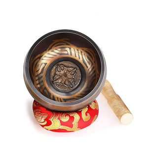 Bol chantant tibétain en métal fabriqué à la main bol chantant tibétain bol chantant pour le yoga et la méditation - Product Image 1