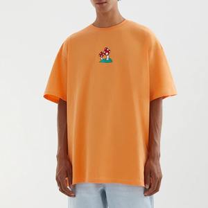 Venta al por mayor personalizado Vintage hombres Camiseta de algodón de alta calidad Unisex manga corta Puff estampado desgastado efecto de luz Streetwear - Product Image 6