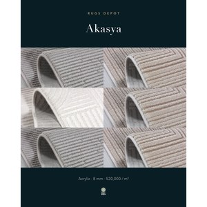 พรมอะคริลิคขายส่ง AKASYA AK008 รุ่นมิงค์ ผลิตด้วยเครื่องจักรจากตุรกี สำหรับห้องนั่งเล่น โครงการโรงแรม - Product Image 3