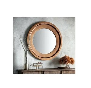 Round Wall <b>Mirror</b> with Metal Frame Glass Decorative Espejos for Living Room Bathroom Circle Decorative Wall Art - Product Image 2
