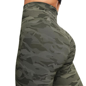 Leggings de sport pour femmes, solides, à compression, extensibles dans les quatre sens, effet liftant, pour l'entraînement, le yoga, avec des caractéristiques - Product Image 6
