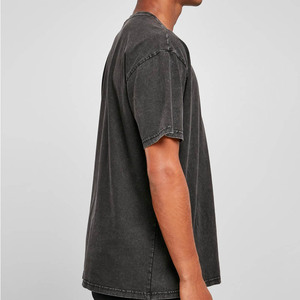Acidwash เสื้อยืดแขนสั้นสำหรับผู้ชายและ260GSM เสื้อล้างออกได้ไซส์ใหญ่พิเศษใส่ได้ทั้งชายและหญิงเสื้อยืดแขนสั้นสำหรับ2023ฤดูร้อน - Product Image 3