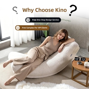 Sillón Reclinable Kino <span class=keywords><strong>Sherpa</strong></span> Hecho a Mano con Estructura de Madera Sólida para Sala de Estar o Dormitorio, Sillón Multifuncional Tipo Nube - Product Image 3