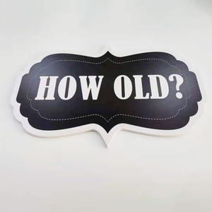 जन्मदिन की शादियों के लिए फोटो बूथ प्रोम नए साल की पार्टी मजाकिया सफेद और काले फोटो बूथ प्रोप्स - Product Image 3