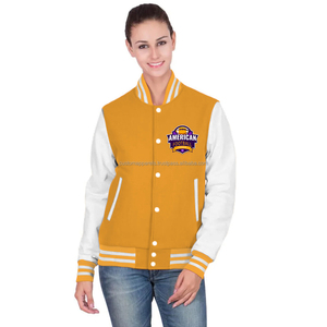 <b>Lightweight</b> Streetwear Cotton Varsity <b>Jacket</b> <b>Women</b> Trendy Fashion Varsity <b>Jacket</b> - Product Image 1