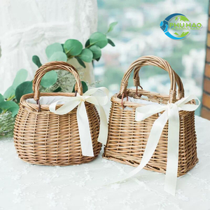 CESTA DE FLORES personalizable Premium Cesta de campo vintage de Vietnam Material de ratán Premium perfecto para bodas y eventos - Product Image 5
