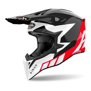 Casco da Moto Airoh Wraaap Reloaded Rosso Lucido per Motocross-Enduro Taglie da XXS a XXL - Product Image 1
