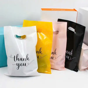 ถุงใส่เสื้อยืดพิมพ์ลายแบบตัดด้วยพลาสติกสำหรับสัตว์เลี้ยงของขวัญเสื้อผ้าสำหรับซูเปอร์มาร์เก็ต - Product Image 4