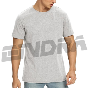 T-shirts unis en coton pour hommes, style basique, doux et confortable, à manches courtes, col rond classique, coupe décontractée, vêtements quotidiens légers - Product Image 3