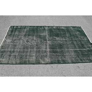 พรมปูพื้นสี่เหลี่ยมผืนใหญ่ขนแกะสีเขียวขนาด4.9x8ฟุตแนววินเทจแบบใหม่ใหม่สำหรับห้องโถงห้อง - Product Image 3