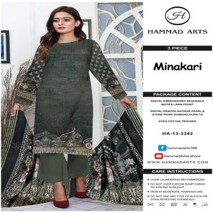 Trajes de césped bordados de larga duración de alta calidad para adultos Ropa informal pakistaní India confiable para damas Master Copy - Product Image 2