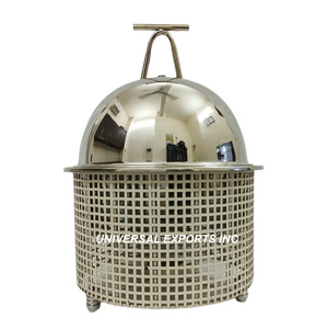 Ensemble de trois chauffe-plats pour buffet de mariage et d'événement Casserole de créateur faite à la main Nouveau chauffe-plats en métal classique et élégant - Product Image 6