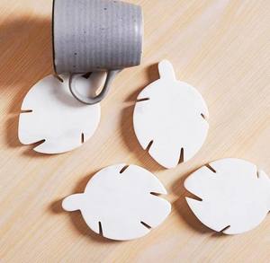 Heart Shape Marble and Wooden <b>Coaster</b> Set <b>Heat</b> Resistant Stylish Drink <b>Coasters</b> Gift Ready for Dining Coffee Table Decor - Product Image 5