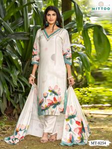 Ensemble Kurtis de 3 pièces de créateur avec un style élégant, idéal pour les tenues de fête au quotidien, les occasions spéciales dans les looks de mode à la mode - Product Image 3