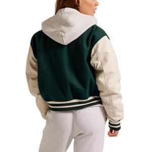 2025 nuevas chaquetas de mujer de calle alta al por mayor, chaqueta Varsity con ropa informal, Top corto, chaqueta Varsity para mujer de alta calidad - Product Image 6