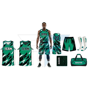 Ensembles de maillots de basketball respirants grande taille pour l'entraînement, unisexe, vierges, à manches courtes, très demandés - Product Image 3