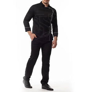 ชุดยูนิฟอร์มเชฟผู้ชายผ้าฝ้าย/โพลีเอสเตอร์สีตามสั่งขายส่ง บริการ OEM คุณภาพสูงสำหรับร้านอาหารและบาร์ - Product Image 5