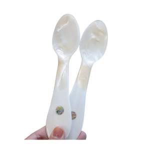 Cuillère à caviar en nacre blanche de haute qualité pour restaurant de luxe, hôtel, dîner, vente en gros du Vietnam - Product Image 2