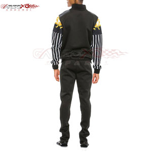Survêtement d'hiver pour homme avec veste à cordon de serrage et pantalon assorti, look streetwear élégant, personnalisable, 100% polyester respirant - Product Image 2