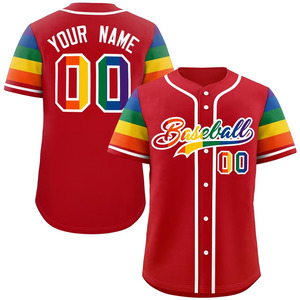 2025 dernière conception en gros impression personnalisée chemises unies haut hommes Sublimation maillot de Baseball pas cher - Product Image 3