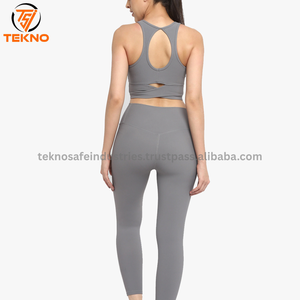 Ensemble de yoga léger et respirant pour femmes de haute qualité soutien-gorge de sport le plus vendu avec leggings taille haute pour les femmes entraînement de fitness - Product Image 4