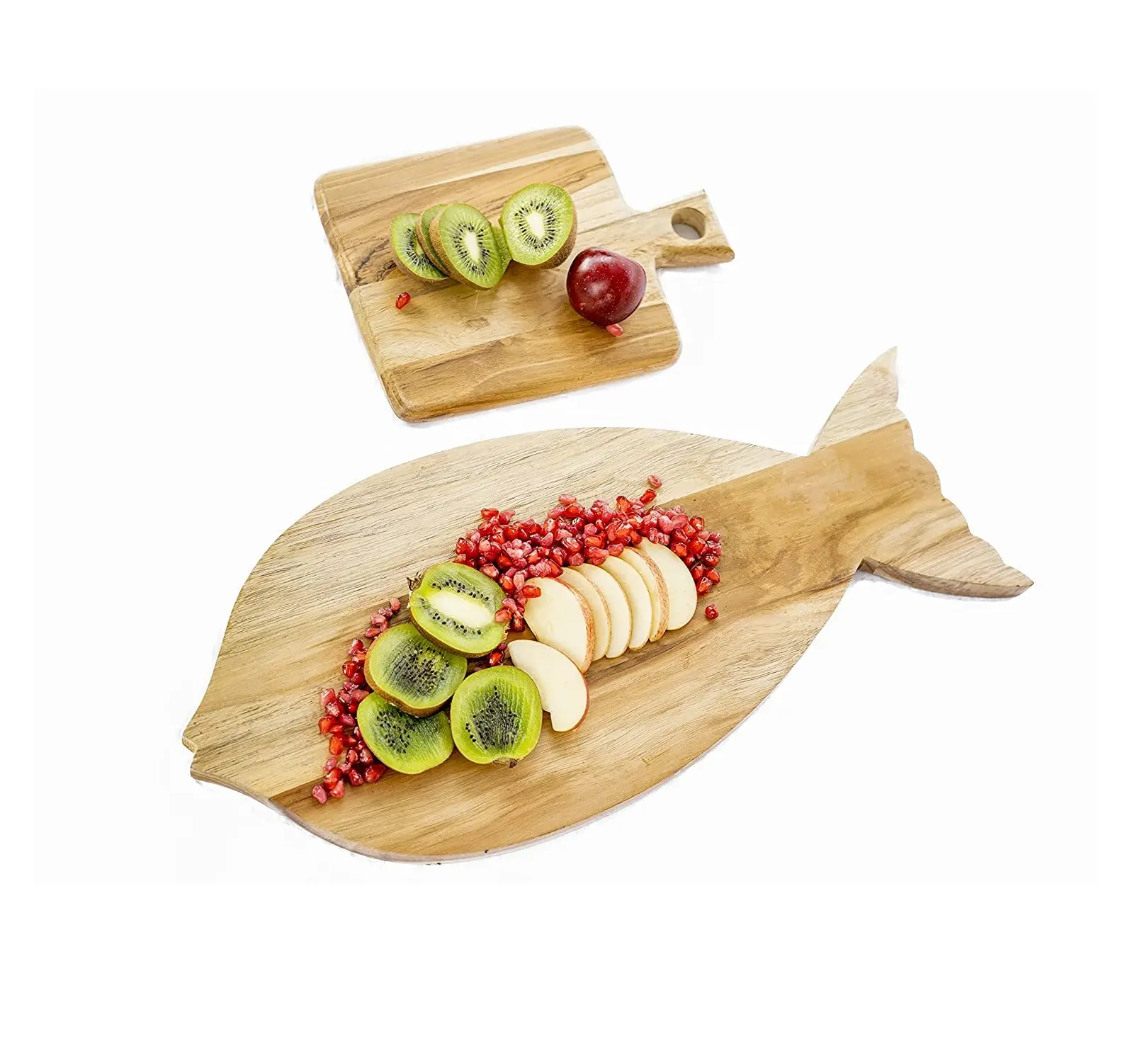 Antique Fish Shape Wooden Serving Platter Wholesale Exporter New Design Handmade Acacia Wood Serving Platter