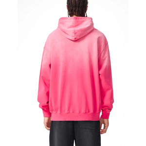Men's Heavyweight Sunfade <b>Oversized</b> Hoodie High Quality <b>Vintage</b> Pullover <b>Sweatshirt</b> Acid Washed Streetwear Fleece Solid OEM - Product Image 4