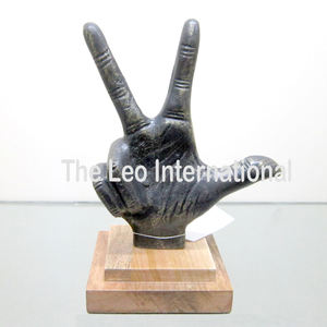 Esculturas modernas de Metal de aluminio de alta calidad de la India Lujo hecho a mano Formas irregulares chapadas en plata Excelentes bodas - Product Image 2