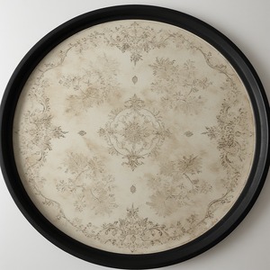 Placa de cargador Art Deco ligera de hierro Lila esmerilado con superficie mate nacarada moderna para estilo de celebración romántica - Product Image 5