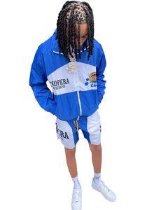Venta al por mayor de verano de los hombres de Scoopera pantalones cortos conjuntos de color liso sólido corto conjunto de ropa de hombre de algodón de poliéster bolsillo y logotipo de doble conjunto - Product Image 4
