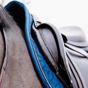 Tapis de selle personnalisables en coton respirant et cuir, équipement équestre polyvalent, séchage rapide, haute qualité, personnalisable - Product Image 5