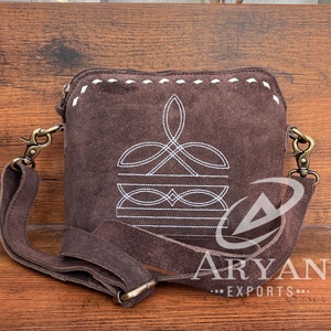 Nuevos monederos de hombro de cuero de ante genuino de puntada de bota de la mejor calidad, bolso de diseñador de lujo para mujer, bolsos de marcas famosas - Product Image 1