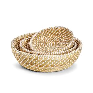 Wholesale cost <b>seagrass</b> bowl set kitchen storage accessories highest quality sea grass <b>basket</b> - Product Image 2